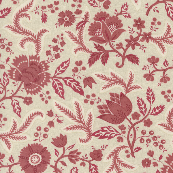 Rouenneries Trois 13961-11 Pearl Faded Red