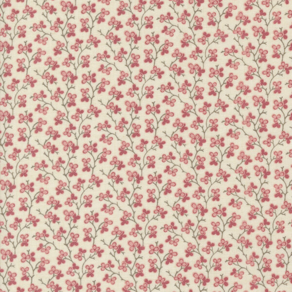 Rouenneries Trois 13966-11 Pearl Faded Red