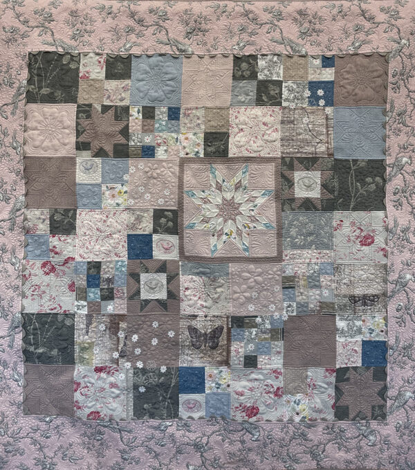 Pink Linen Bits & Pieces Quilt