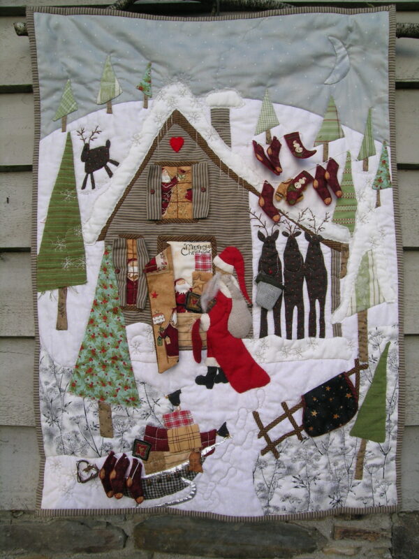 A Santa's Waiting in the Woods Pattern