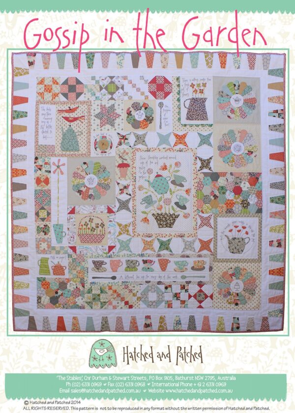 Gossip in the garden pattern by Anni Downs