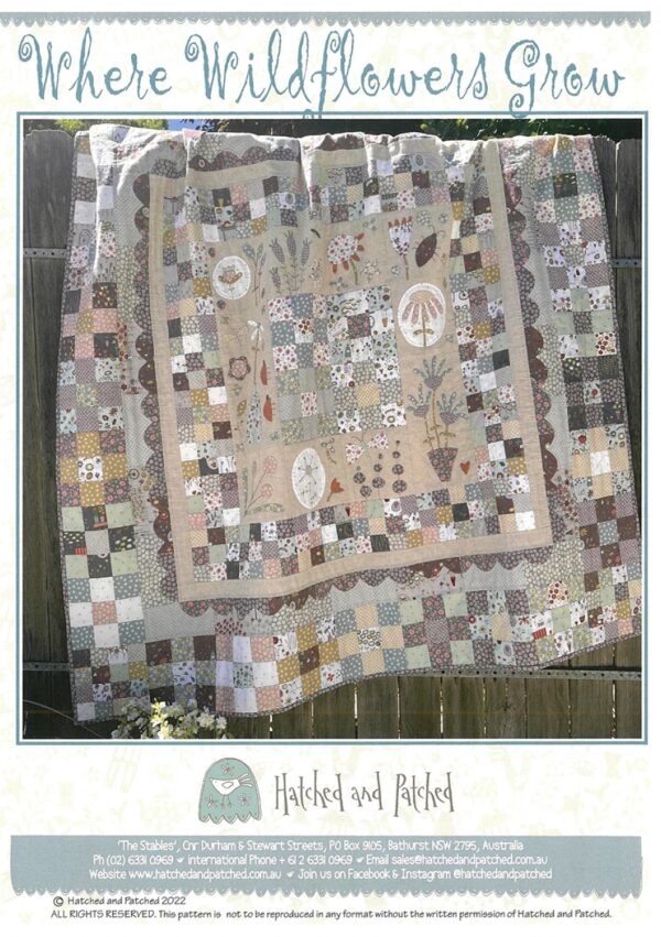 Where Wildflowers Grow Quilt pattern by Anni Downs of Hatched & Patched