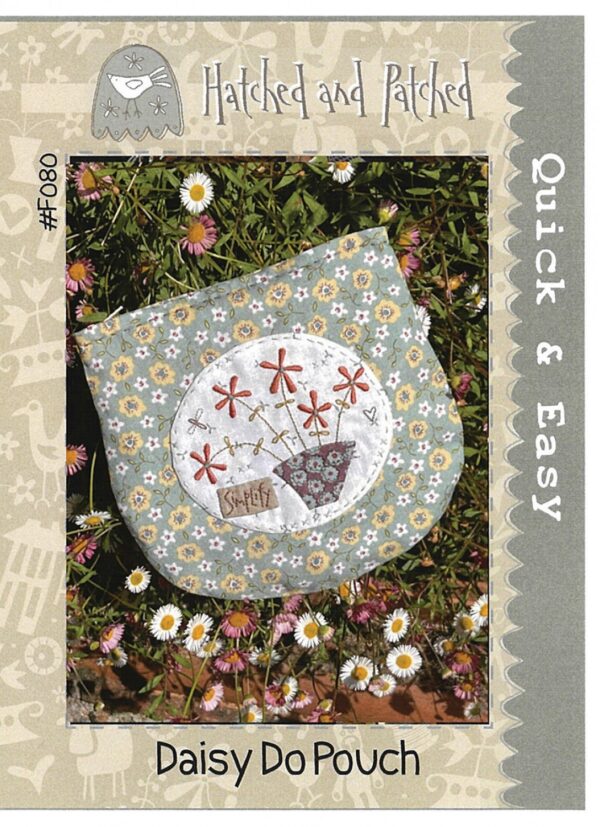 Daisy Do Pouch pattern by Anni Downs of Hatched and Patched