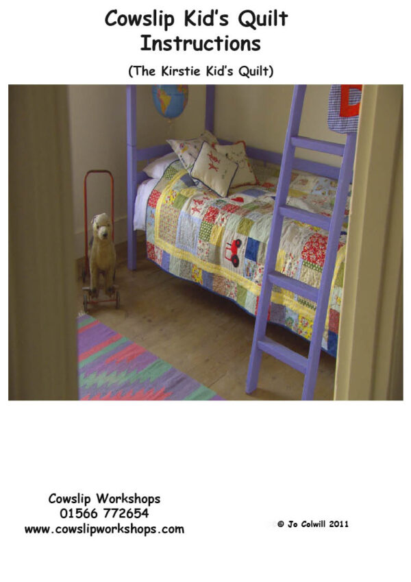 Cowslip Kid's Quilt Instructions