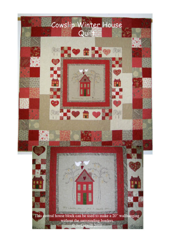 Cowslip Winter House Quilt Pattern