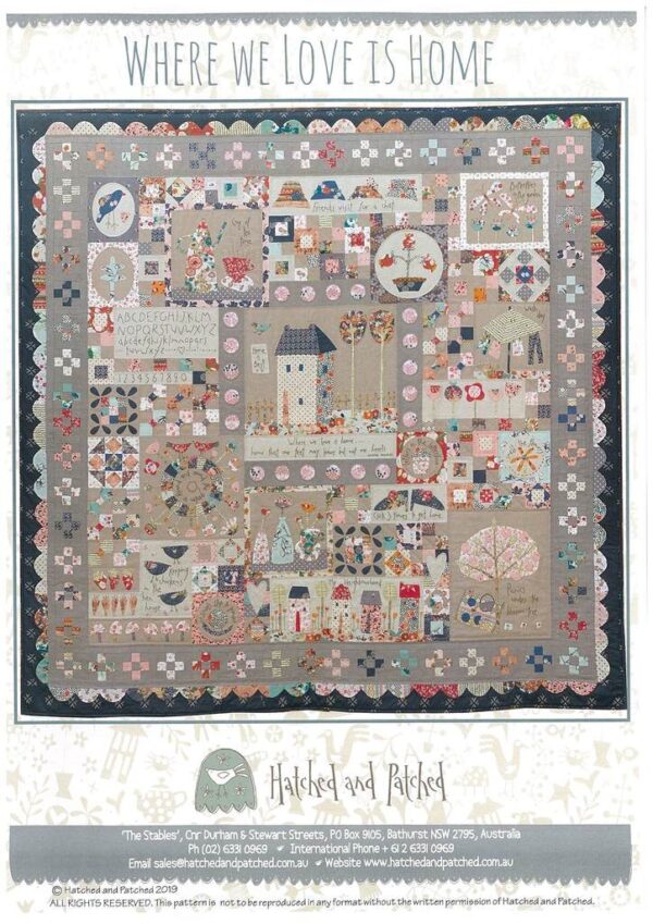 Where We Love is Home Pattern by Anni Downs