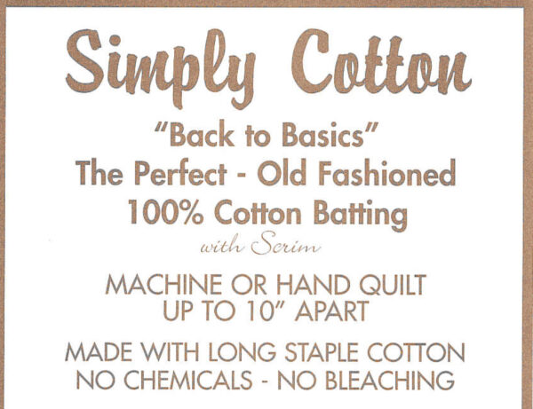 Simply Cotton 120" Wadding