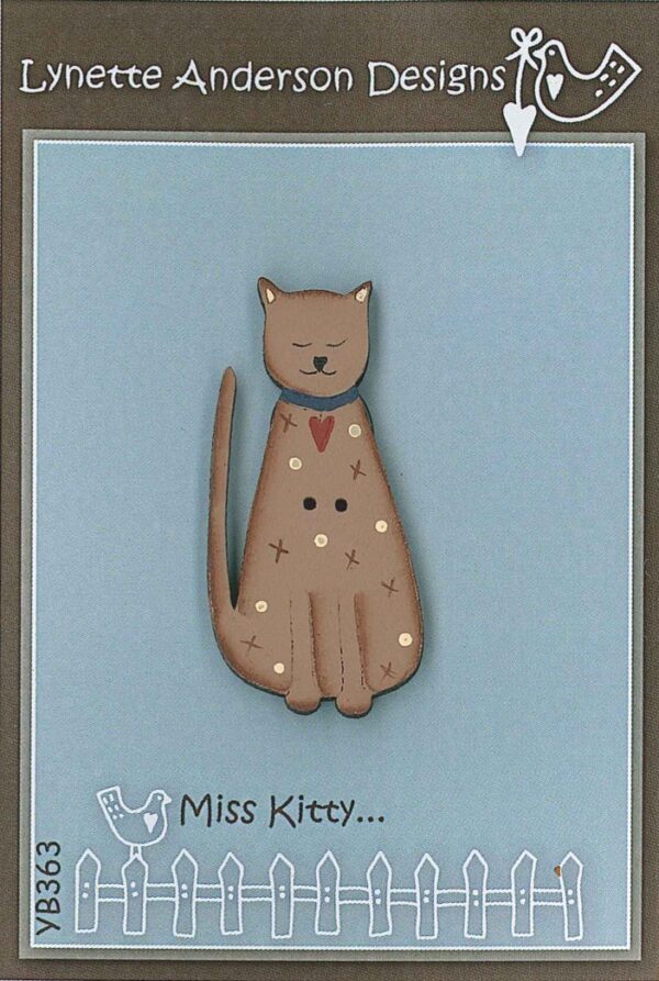 Miss Kitty Button by Lynette Anderson