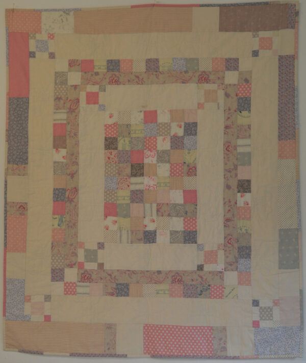 Cowslip Single Irish Chain Baby Quilt (Linen) Pattern and Kit
