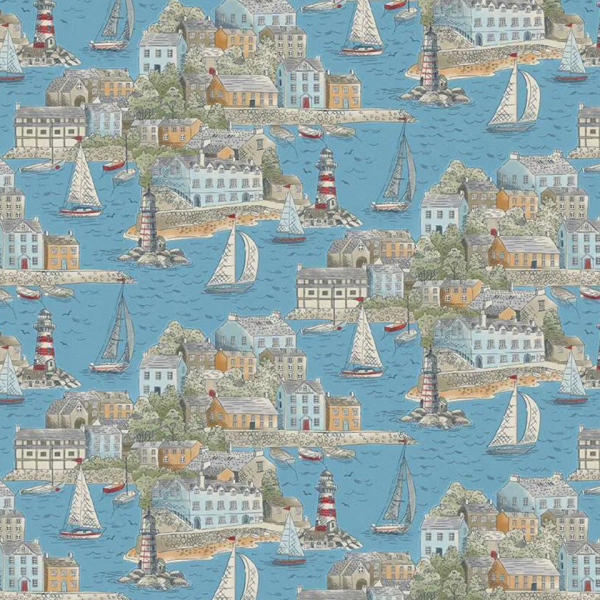 High Tide Harbour View Mid Blue 077-B25