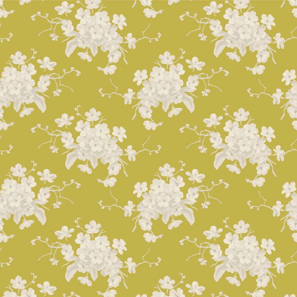 Sunday Brunch White Flower Sour Yellow TD100590