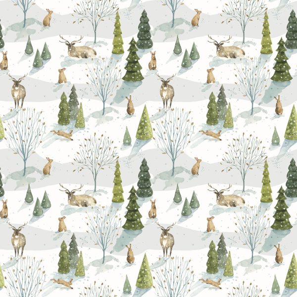 Santa's Tree Farm Woodland Snowy