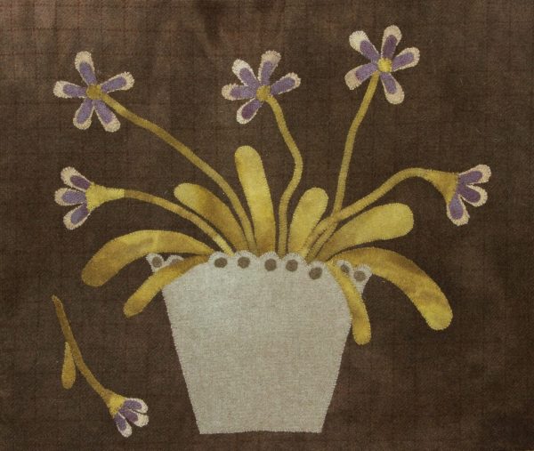 A Pot of Violets pattern by Maggie Bonaomi