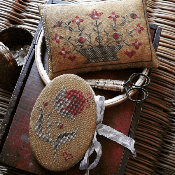 Summer Pomegranate and Needle Book and Pinkeep Pattern