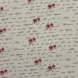 Shabby Chic Linen Blend Fabric 18-127